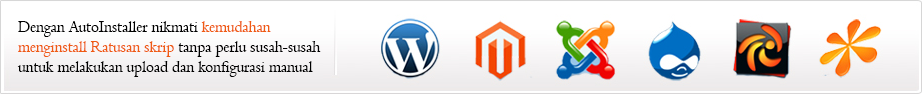 Auto install wordpress, joomla, dan script lainnya